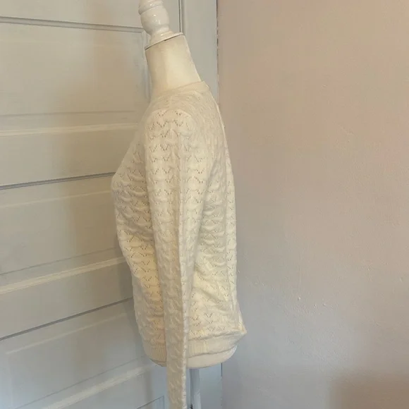 Berthie Chic White Knit Sweater - Picture 5 of 10